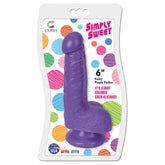 Simply Sweet 6 Inch Dildo - Purple